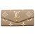 Louis Vuitton Long Wallet Monogram Empreinte Grau Roh