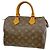 Louis Vuitton Monogram Speedy 25 Handbag Brown
