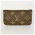 Louis Vuitton Monogram Pochette Clé Coin Case Castaño - vista 5