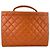 Borsa Chanel Matelassé in Arancione - vista 3