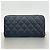 Cartera larga Chanel de piel de becerro granulada negra Negro - vista 9