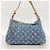 Borsa a tracolla Louis Vuitton Monogram Denim Baggy PM Blu - vista 12