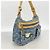 Borsa a tracolla Louis Vuitton Monogram Denim Baggy PM Blu - vista 2