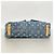 Borsa a tracolla Louis Vuitton Monogram Denim Baggy PM Blu - vista 3