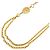 Collana Chanel placcata oro con strass D'oro