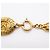 Collana Chanel placcata oro con strass D'oro - vista 4