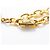 Collana Chanel placcata oro con strass D'oro - vista 5