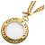 Collana Chanel placcata oro con logo Coco Mark D'oro