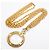 Collana Chanel placcata oro con logo Coco Mark D'oro - vista 3