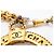 Collana Chanel placcata oro con logo Coco Mark D'oro - vista 4