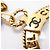 Collana Chanel placcata oro con logo Coco Mark D'oro - vista 8