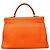 Hermès Borsa Hermes Kelly 35 in pelle Chevre Orange Arancione - vista 15