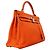 Hermès Borsa Hermes Kelly 35 in pelle Chevre Orange Arancione - vista 2