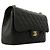 Timeless Borsa a tracolla Chanel in pelle di vitello martellata nera Nero - vista 2
