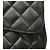 Borsa a tracolla Chanel in vitello grana nera Nero - vista 7