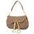 Borsa Christian Dior Trotter Saddle Canvas Marrone