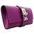 Hermès Clutch Hermes in pelle Violet Tadelakt Porpora - vista 2