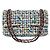 Borsa a tracolla Chanel Double Flap Coco Mark in tweed con catena Multicolore