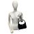 Mini bolsa pouch em nylon Tessuto com placa de logo triangular Prada Preto - vista 2