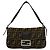 Zucca Fendi Vintage Mamma Bucket Handtasche Braun Schwarz