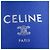 Céline Celine Take Away Crossbody in pelle di vitello blu - vista 5