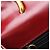 Céline Bolsa Celine de couro vermelho com aba dupla e alça de mão Bordeaux - vista 14