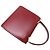 Céline Bolsa Celine de couro vermelho com aba dupla e alça de mão Bordeaux - vista 2