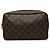 Louis Vuitton Brown Monogram Trousse Toilette 28 Marrone