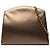 Salvatore Ferragamo Borsa a tracolla con catena Ferragamo in vitello metallizzato marrone Bronzo