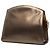 Salvatore Ferragamo Borsa a tracolla con catena Ferragamo in vitello metallizzato marrone Bronzo - vista 2