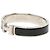 Bracciale Clic H PM Hermès in smalto nero stretto - vista 2