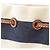 Borsa a mano con coulisse Miu Miu in tela blu a righe con logo Blu navy - vista 7