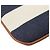 Borsa a mano con coulisse Miu Miu in tela blu a righe con logo Blu navy - vista 8