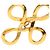 Spilla a Nodo Infinito Chanel Gold CC Placcata in Oro D'oro - vista 3