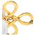 Spilla a Nodo Infinito Chanel Gold CC Placcata in Oro D'oro - vista 5