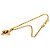 Collana con pendente a trifoglio Gripoix placcato oro Chanel Gold CC Bordò
