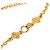 Collana con pendente a trifoglio Gripoix placcato oro Chanel Gold CC Bordò - vista 4