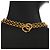 Collana Chanel Gold CC con pendente doppio cuore placcato oro D'oro - vista 4