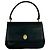 Bolso Satchel con solapa de cuero negro Burberry