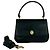 Bolso Satchel con solapa de cuero negro Burberry - vista 11