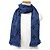 Stola Logomania in lana e seta Louis Vuitton Blu - vista 2