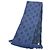 Stola Logomania in lana e seta Louis Vuitton Blu - vista 3