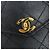 Borsa a mano Chanel nera in vitello grana grossa Nero - vista 14