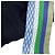 Hermès Twilly in seta Hermes Grand Theatre Nouveau Bianco Blu Verde - vista 5