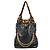 Bolsa de ombro com corrente Balenciaga em preto e castanho Marrom