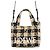 Borsa a mano Loewe Font Tote Mini in rafia Nero