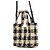 Borsa a mano Loewe Font Tote Mini in rafia Nero - vista 2