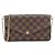 Pochette Félicie Louis Vuitton Damier Pochette Felicie N63032 Borsa a tracolla Damier ebene