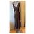 Christian Dior Boutique Paris Abito Maxi in Seta e Pizzo Marrone scuro - vista 5
