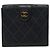 Chanel Coco Mark Bicolore Bi-fold Wallet Black